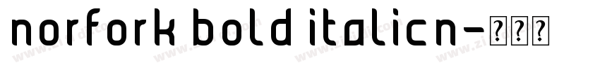 norfork bold italicn字体转换